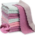20 Packs Kitchen Cloth Dish Towels, Nonstick Oil Fast Drying Washcloths, Premium Dish Cloths for Kitchen, Car, Bathroom Cleaning, Reusable Highly ...