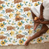 Highland Cow Sunflower Minky Baby Blanket Dotted Backing Girl Gift, Yellow Western Farm Animal Floral Double Layer Flannel Nursery Bed Blankets, S...