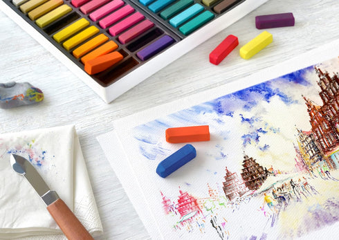 Faber-Castel FC128248 Creative Studio Soft Pastel Crayons (48 Pack), Assorted...