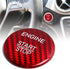 iJDMTOY Genuine Gloss Red Carbon Fiber Made Engine Push Start/Stop Button Decoration Cover Trim Compatible with Mercedes Keyless Engine Start...