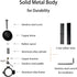 Brass Bike Bell Pro, All Metal Body, Loud Decent Tone Bicycle Ring Bell for Adults and Kids, Fits 0.79 to 1 Inch Bicycle Handlebars...