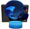 Helmet Shape 3D Optical Illusion Smart 7 Colors Night Light Table Lamp Gifts for Panthers Fans, Men, Women, Kids, Boys, Teens…...