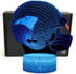 Helmet Shape 3D Optical Illusion Smart 7 Colors Night Light Table Lamp Gifts for Panthers Fans, Men, Women, Kids, Boys, Teens…...