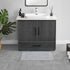 Jean Pierre New York Cotton StoneWash Medallion 17x24 in. Bath Rug, Gray...