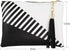 B BRENTANO Vegan Clutch Bag Pouch with Tassel Accent...