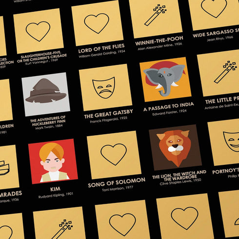 Divalis Scratch Off Poster - 100 Must Read Books of All Times - Reading Bucketlist Chart - Easy to Frame 24x16 - Accessories Included...