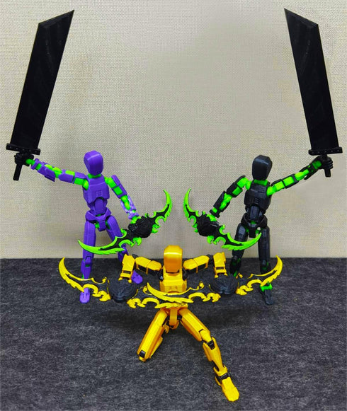 (Assembly Completed) T13 Action Figure Set, titan 13 Robot Action Figure,3D Printed robot 13 Action Figure, Lucky 13 Set, for Collectors Desktop D...