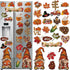 25 Pcs Thanksgiving Refrigerator Magnets Thanksgiving Decoration Fall Gnomes Fridge Magnet Pumpkin Maple Autumn Decoration for Locker Fridge Car M...