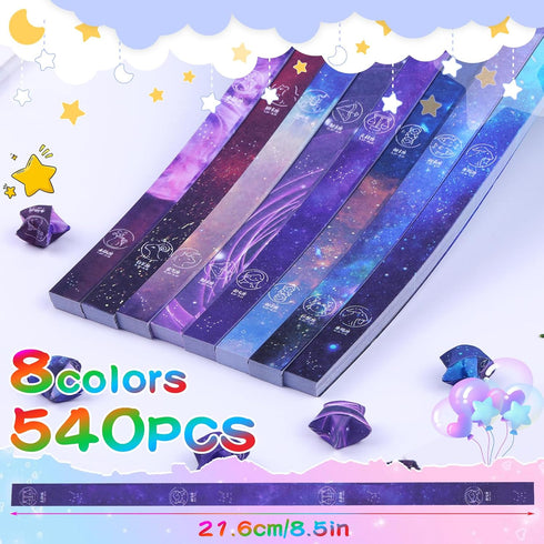 Star Origami Paper,Star Paper Strip,12 Different Constellations Origami Stars Paper Strips Paper Stars Lucky Star Decoration Paper Star Strips DIY...