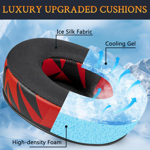 SOULWIT Earpads Replacement for AKG Pro Audio K845 K845BT K545 K540 K275 K267 K245 K182 K167 Headphones, Ear Pads Cushions with Noise Isolation Fo...