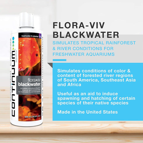 Continuum Aquatics Flora-Viv Blackwater - Water Conditioner That Simulates Conditions Found in Tropical Rainforests & Rivers for Freshwater & Plan...