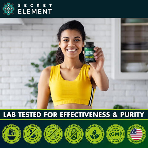 Citrus Bergamot Extract 1000mg - Citrus Bergamot Supplement for Heart, Immune System Support, and Healthy Aging - Pure, Vegan Bergamot Capsules...