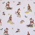 Disney Vintage Bambi - Tan, Green and White, Bambi and Thumper Floral Nursery Polyester Fitted Crib Sheet...