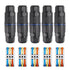 5PCS IP68 Waterproof Junction Box, Outdoor 3 Way Electrical Cable Connector, Replaceable Lever Wire Connectors for AWG 28-12, Quick Screwless Inst...