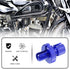 X AUTOHAUX 4 Pcs M10 Brake Clutch Cable Line Adjuster Screw Adjusting Bolt with Slotted for Motorcycle Bike Scooter Aluminum Alloy Blue Green...