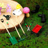 Miniature Fairy Garden Accessories Set 9 Pcs 1:12 Mini Metal Spade Pestle Kettle Wagon Rake Garden Watering Supplies Micro Landscape Ornaments Dol...