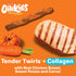 Oinkies Chickentastic Tender Twirls + Collagen to Support Skin & Joints, Made with Real Chicken Breast, Pumpkin & Carrot, Long-Lasting & Rawhide-F...