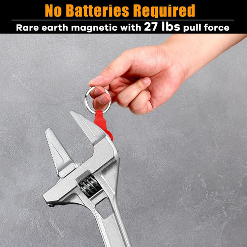 Stud Finder, 27 Pounds of Pull Power Magnetic Stud Finder with Keyring, No Batteries Stud Finder Wall Scanner Detect Metal through 5/8" Drywall, W...
