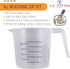 U.S. Kitchen Supply Plastic Measuring Cups with Handles - 8 oz (250 ml) Liquid Measuring Cup Set of 6 - Clear Microwave Safe Kitchen Cups - Measur...
