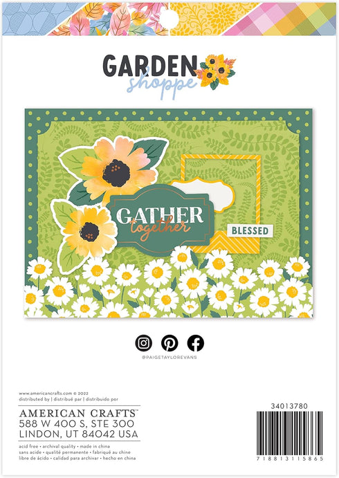 AMERICAN CRAFTS Paper 6X8 PAD, Paige Evans Garden Shoppe...