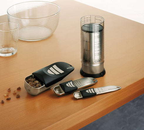 KitchenArt Baker’s Pro Adjust-A-Measure Set, 4-Piece, Satin...