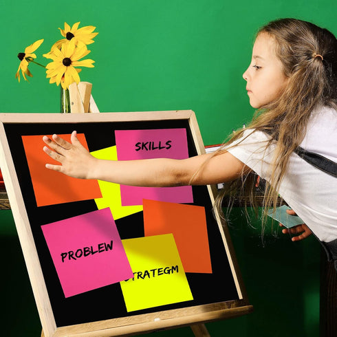 Zubebe 3 Pads 11 x 11 Inch Jumbo Sticky Notes Bright Colors Sticky Pads Large Self Stick Note Pads Square Memo Post Stickies for Office Home Schoo...