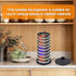 Tumbler Lid Organizer,Cup Lid Organizers Inside Cabinet,2PC Detachable Stacking Lid Holder,Space-Saving Design Lid Rack for Kitchen Cabinet and Co...