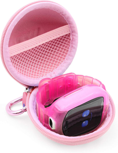 CASEMATIX Smartwatch Travel Case Compatible with Little Tikes Tobi, Tobi 2 Robot Smartwatch - Hard Case for Watch with Carabiner and Accessory Sto...