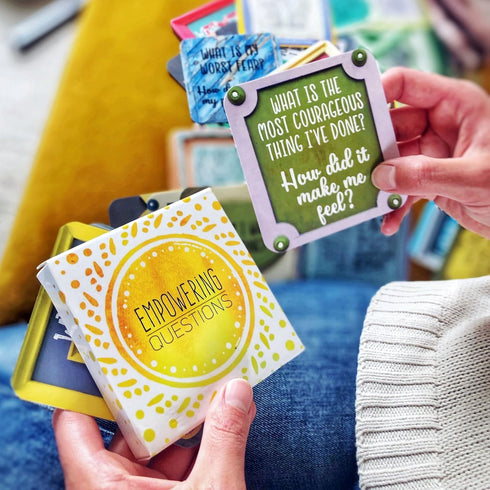 Empowering Questions Cards - 52 Self Care Cards for Mindfulness & Meditation, Writing, or Any Other Process You Choose - The Original Deck...