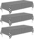 Childom 3 Pack Black and White Checkered Tablecloths 54"x108" Disposable Plastic Table Cloths Buffalo Plaid Tablecloths for Home,Halloween,Picnic ...