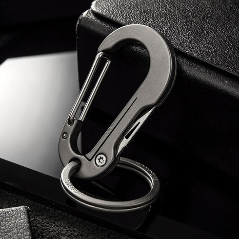 Titanium Carabiner Clip,Multifunctional Keychain with keyring,Backpack Accessory,Cool Gadget for Daily Use....
