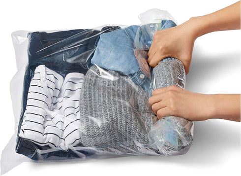 Travel Compression Bags, 10-Pack Roll-Up Space Saver Storage Packing Bags for Travel...