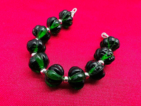 1 Strand Emerald Quartz 10 Pcs Beads Size 9Mm Melon Shape Cut Smooth Beads For Jewellery Making, Beading & Craft Supplies Kcrafts-Rk_K58...