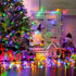 33ft 100 LED Christmas Lights Plug in, 8 Modes Christmas Tree Lights Outdoor Waterproof, Multicolor Christmas Lights for Tree, Patio,Yard...