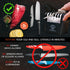 4 Stage Knife Sharpener Tool with Professional 800 Grit Whetstone, Premium Kitchen Knife Sharpener, Manual Knife Sharpener, Blade Sharpener, Sciss...