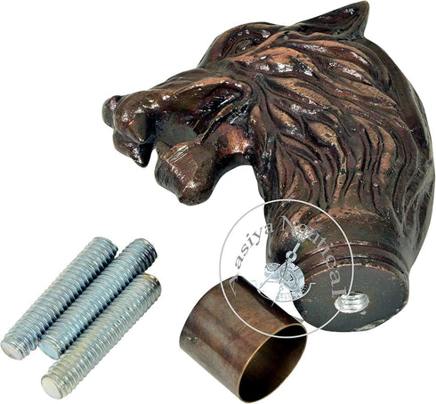 Beautiful Aluminum Wolf Handle Walking Stick/Stylish Antique Walking Stick Handel...
