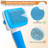 Dog & Cat Brush, Self Cleaning Slicker Brush for Pets, Upgraded Dog Brush for Shedding Massaging and Grooming, Removes Loose Undercoat & Portable ...