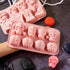 2Pcs Halloween Silicone Mold Skull Tomb Brain Fondant Molds for Halloween Party Gummy Jello Candy Chocolate Baking Cake Decoration UV Epoxy Resin ...