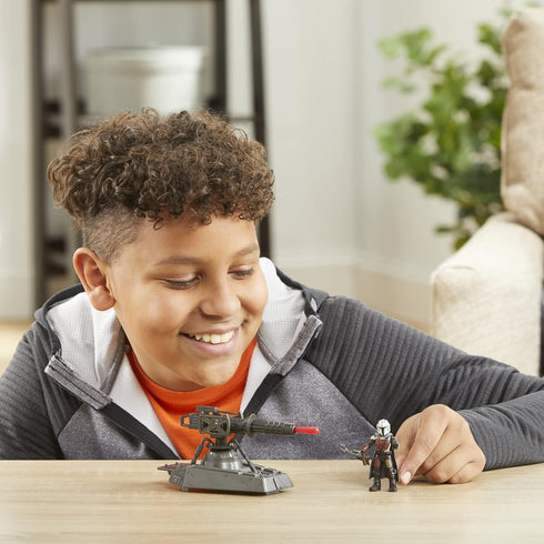 STAR WARS Mission Fleet Expedition Class Hover E-Web Cannon Mandalorian 2.5-Inch-Scale Figure and Vehicle Accessory, Toys for Kids Ages 4 and Up...