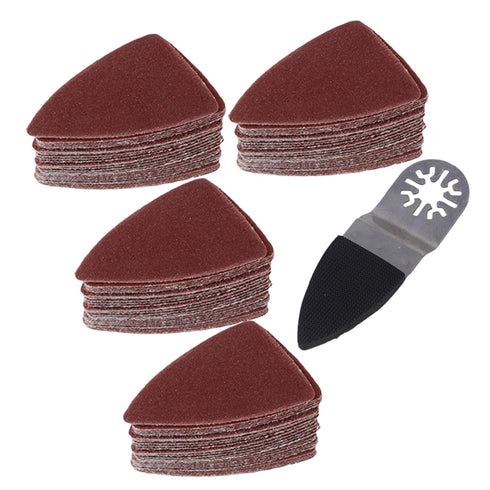 CNBTR Universal Oscillating Multitool Polishing Finger Sanding Pad Disc Sanding Sandpaper Sheet Set...