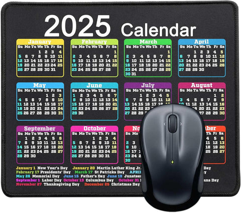 Mouse Pad with Non-Slip Rubber Base, Waterproof Computer Mousepad with Stitched Edges, Mouse Pads for Computers, Laptop, Gaming, Office & Home, 9....
