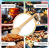 CHAMPS Wooden Spoons 6-Pack – 18 Inch Bamboo Kitchen Utensils – Large Wooden Cooking Spoons for Mixing, Stirring & Serving – Non-Scratch Wood Spoo...
