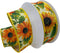 Morex Ribbon Wired Taffeta Sunflower Meadow Ribbon, 1.5 inch by 10 yards, Yellow, 7562.40/10-605...
