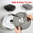 60 Pcs Electric Stove Burner Covers, Disposable Aluminum Foil Drip Pan Liners, 6 inch and 8 inch Round Burner Liners Bibs to Keep Stove Top Clean from Oil and Food (30 Pcs 6 , 30 Pcs 8 )