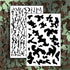 2 Pack Mylar Camo Stencils Camouflage Gun Paint RC Mask Model Hexagon...