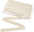 MegaPet Polyester Fringe Tassel Lace Trim 1 Inch x 82 Feet Chainette Fringe Fibre Trim Linen for Sewing Quilting Clothes Accessories Lampshade Cur...