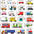 DECOWALL DS4-8004 Transports Kids Wall Stickers Wall Decals Peel and Stick Removable for Kids Nursery Bedroom Living Room (Small) décor...
