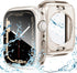 Goton 2 in 1 Waterproof Case for Apple Watch Screen Protector 40mm SE 2nd Gen Series 6 5 4, 360 Protective Glass Face Cover Hard Bumper + Back Fra...