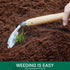 Berry&Bird Japanese Weeder-Scraper-Hoe, 12.67-Inch Gardening Sickle Hoe, Stainless Steel Bent Angle Weeding Sickle, Weeder Hoe with Ergonomic Ash ...
