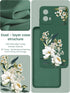 for Motorola Moto G 5G 2024 Case, Girls Women Florals Liquid Silicone Phone Case, Shockproof Anti-Scratch Soft Protection Case with 2X Screen Prot...